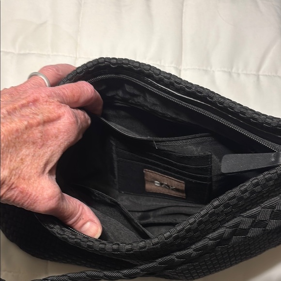 The Sak Black Woven Shoulder Bag - Picture 7 of 9